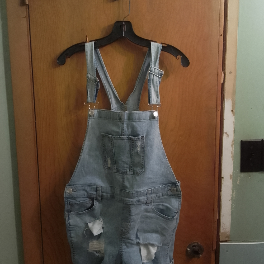 Maurices Light Blue Denim with Brown Patch